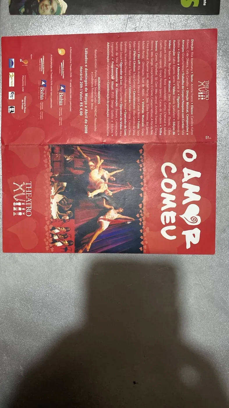 O Amor Comeu — documento visual do acervo de Robson POETA