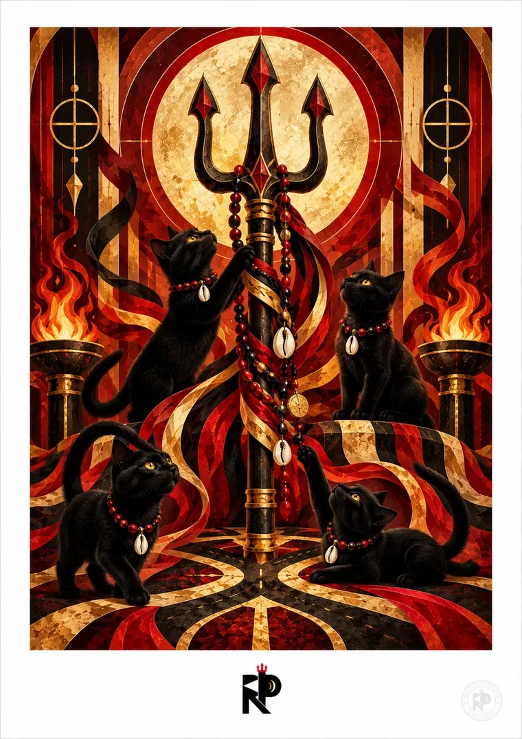 Gato Preto — Exu, obra de Robson Poeta