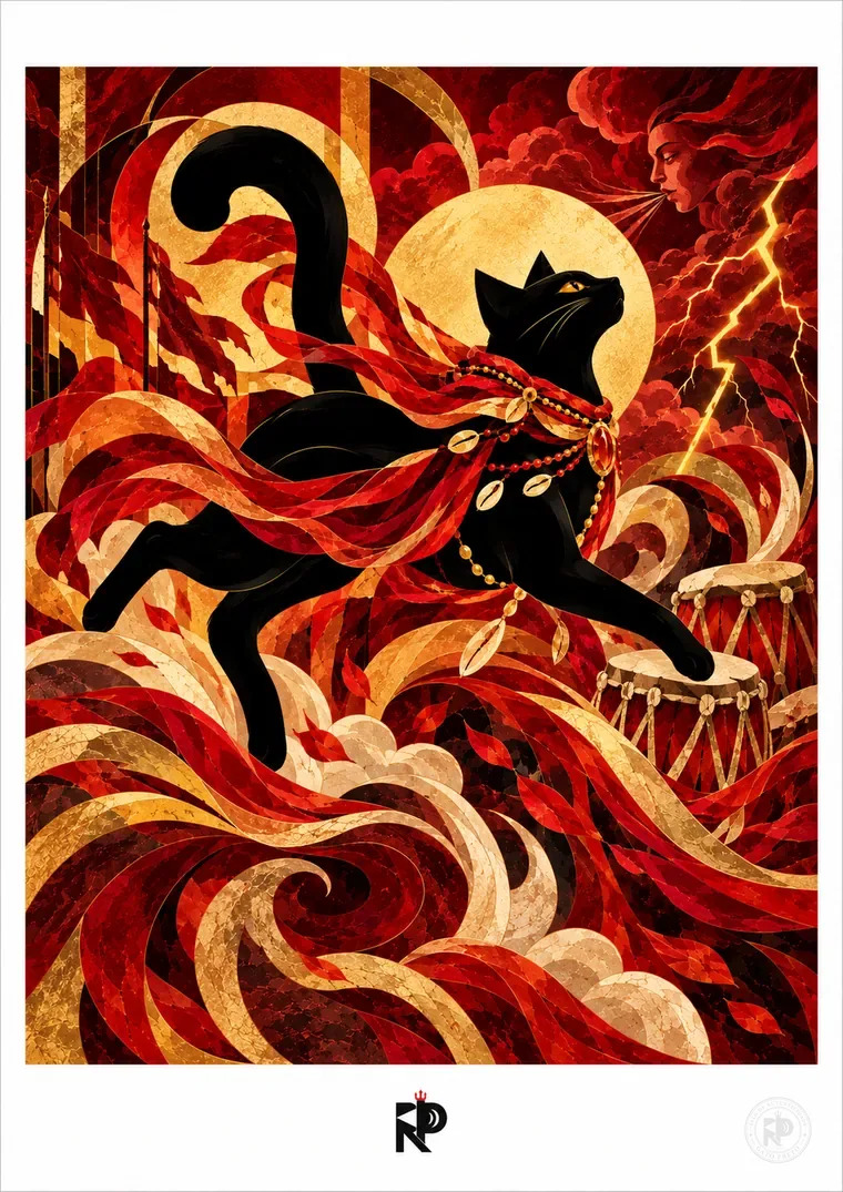 Gato Preto — Iansã, obra de Robson Poeta