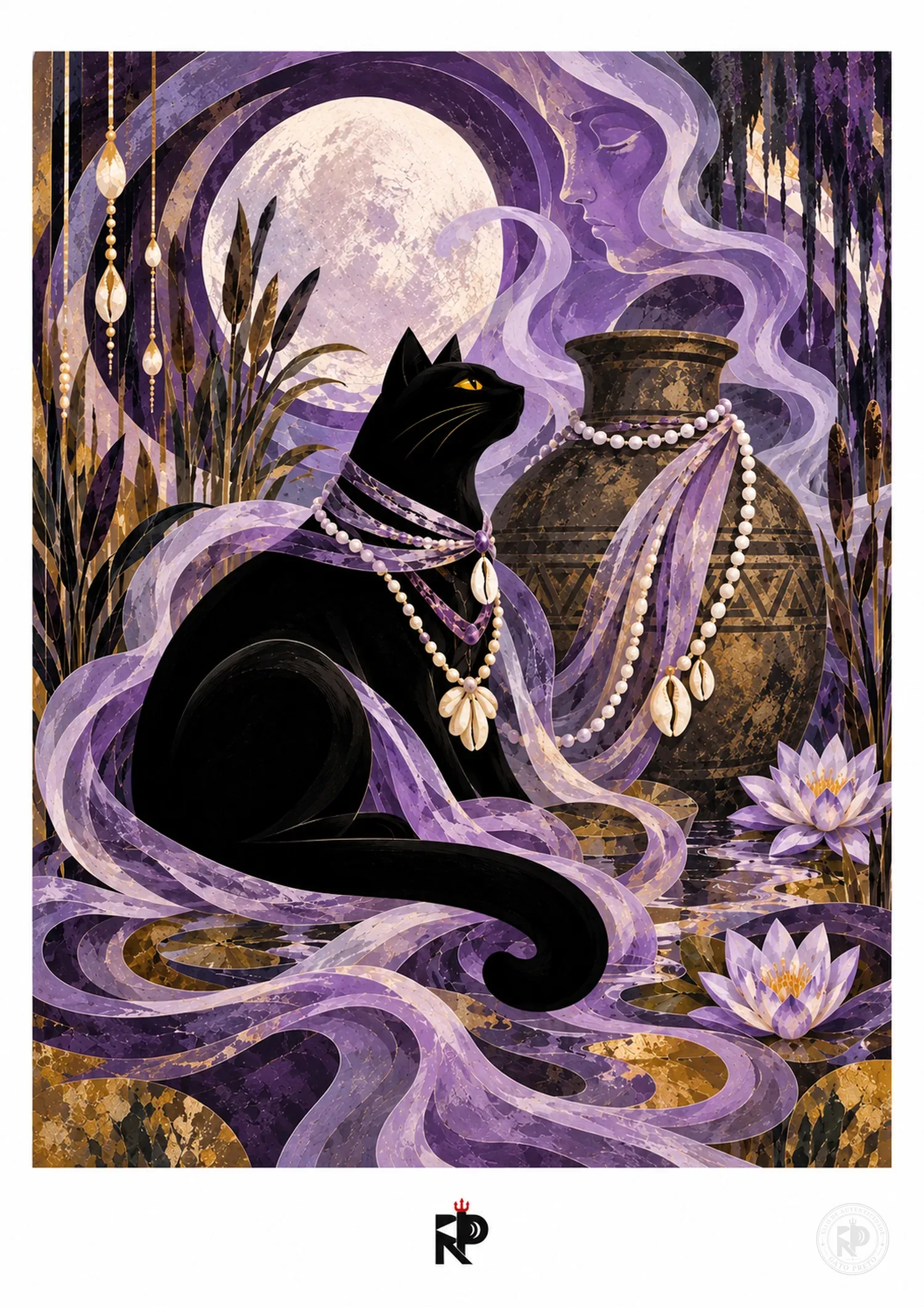 Gato Preto — Nanã, obra de Robson Poeta