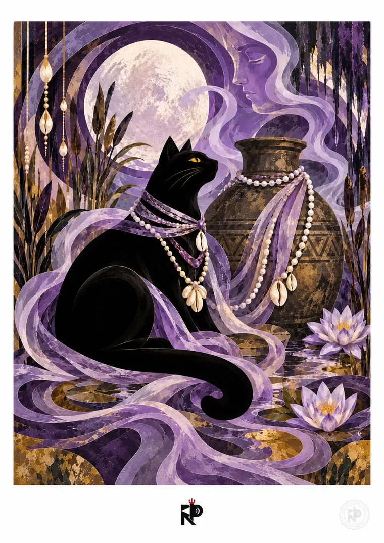 Gato Preto — Nanã, obra de Robson Poeta