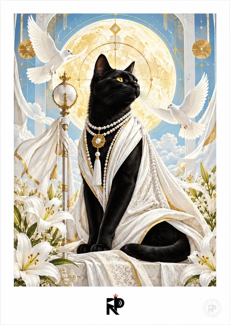 Gato Preto — Oxalá, obra de Robson Poeta