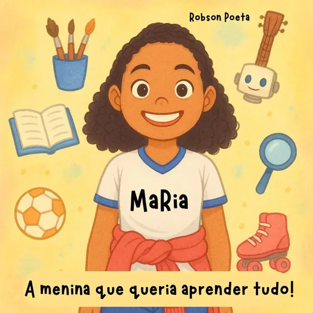 Capa de Maria, a menina que queria aprender tudo!