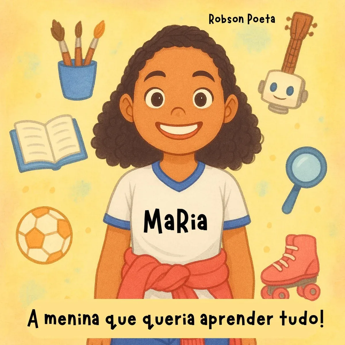 Capa de Maria, a menina que queria aprender tudo!