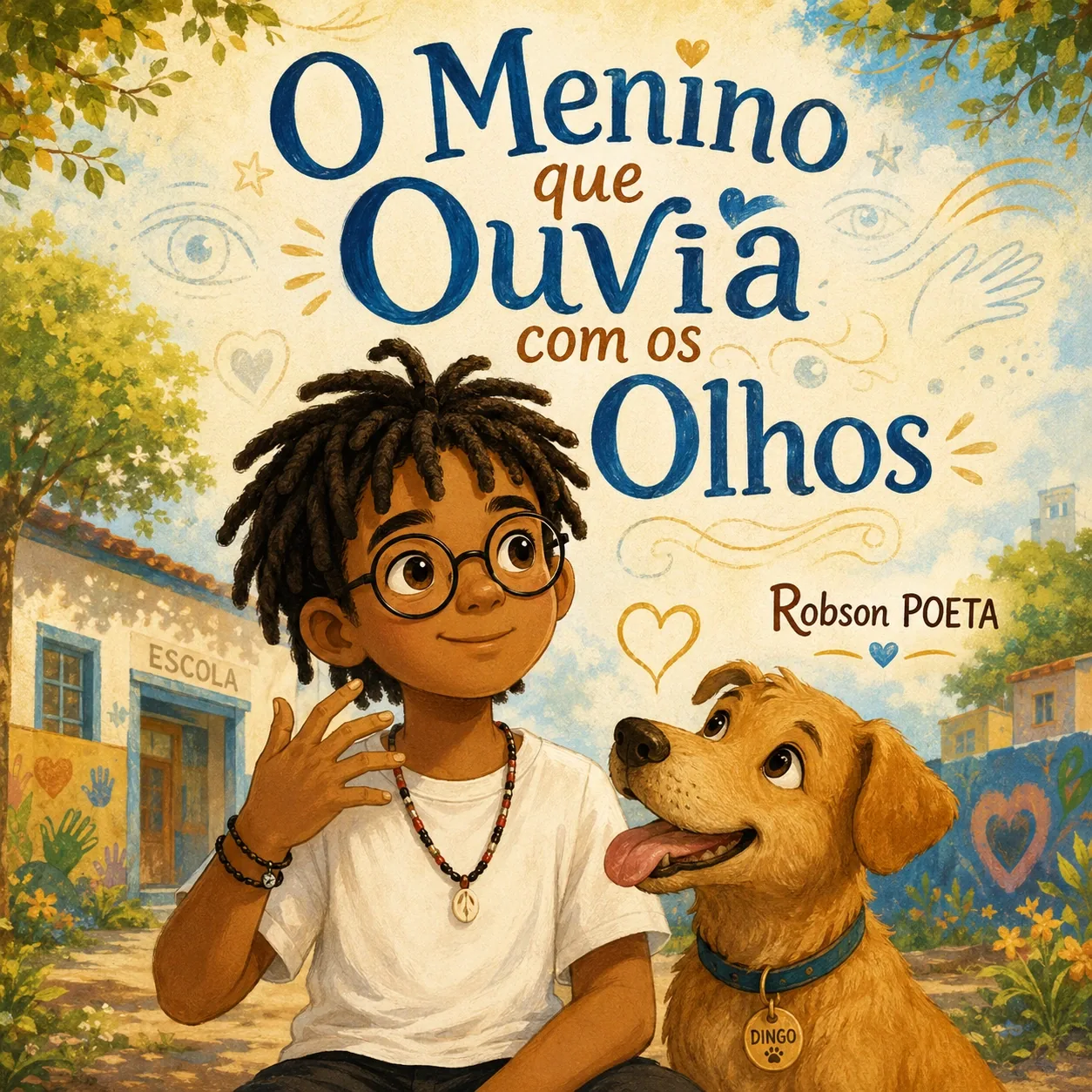 Capa de O Menino que Ouvia com os Olhos