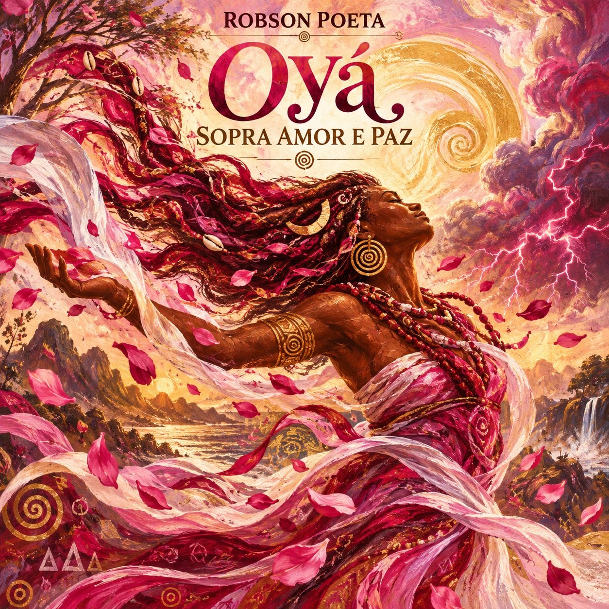 Capa autoral da faixa Oyá, Sopra Amor e Paz