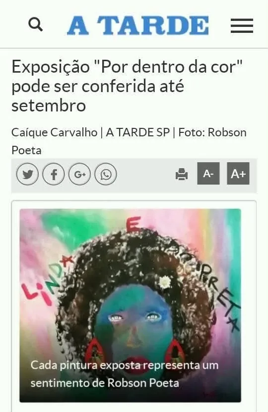 A TARDE — Por Dentro da Cor