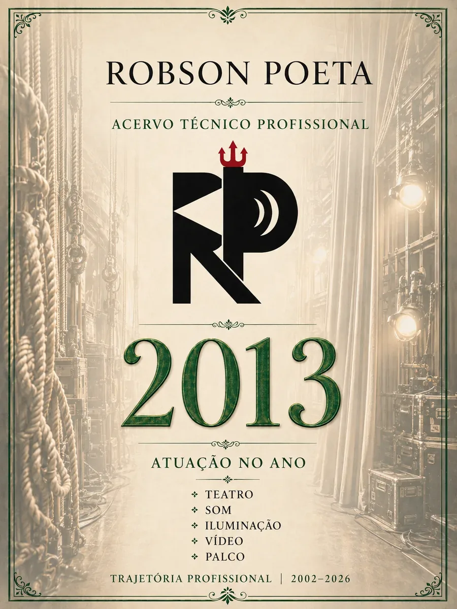 Capa do Acervo Robson Poeta 2013